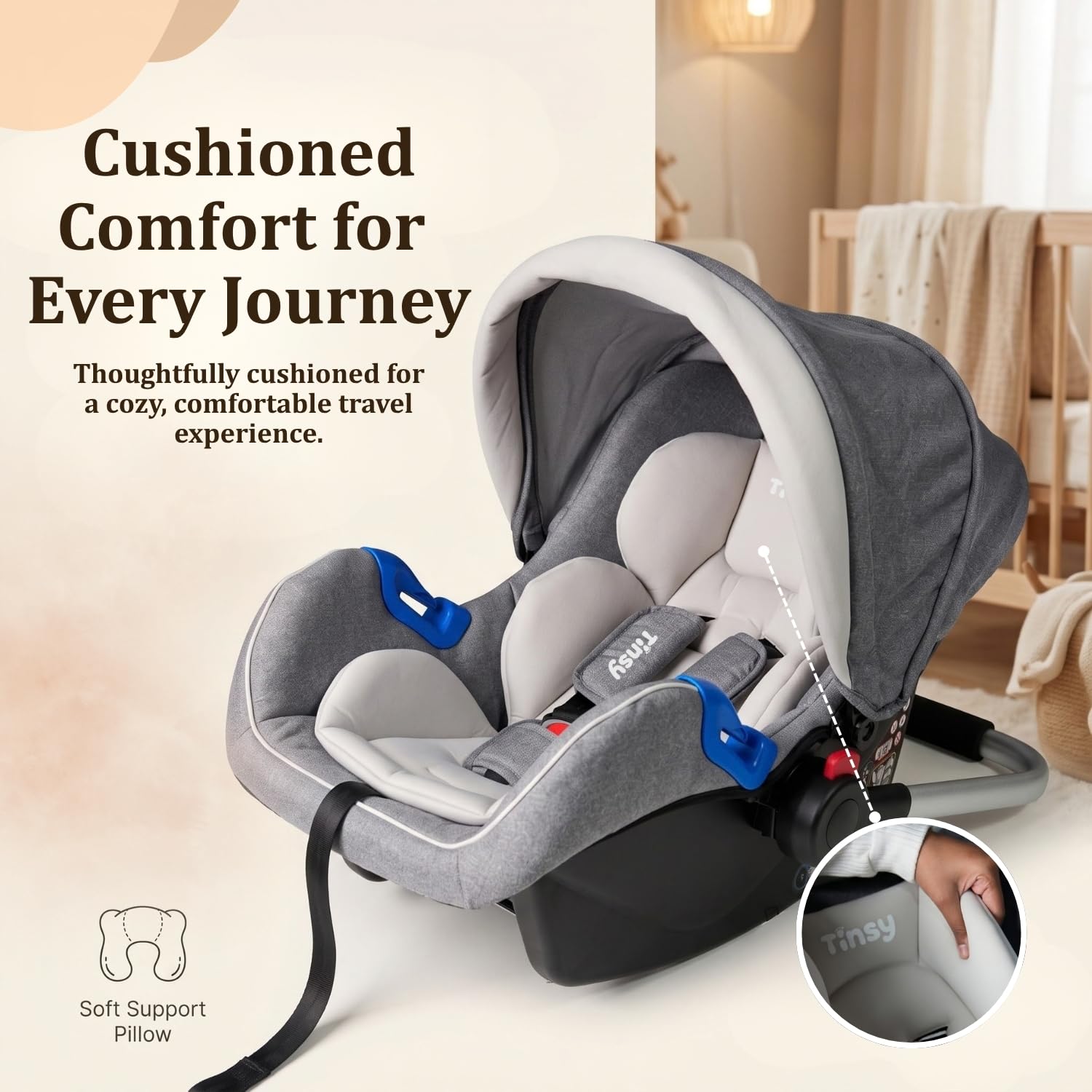 Tinsy 2-in-1 Convertible Baby Car Seat