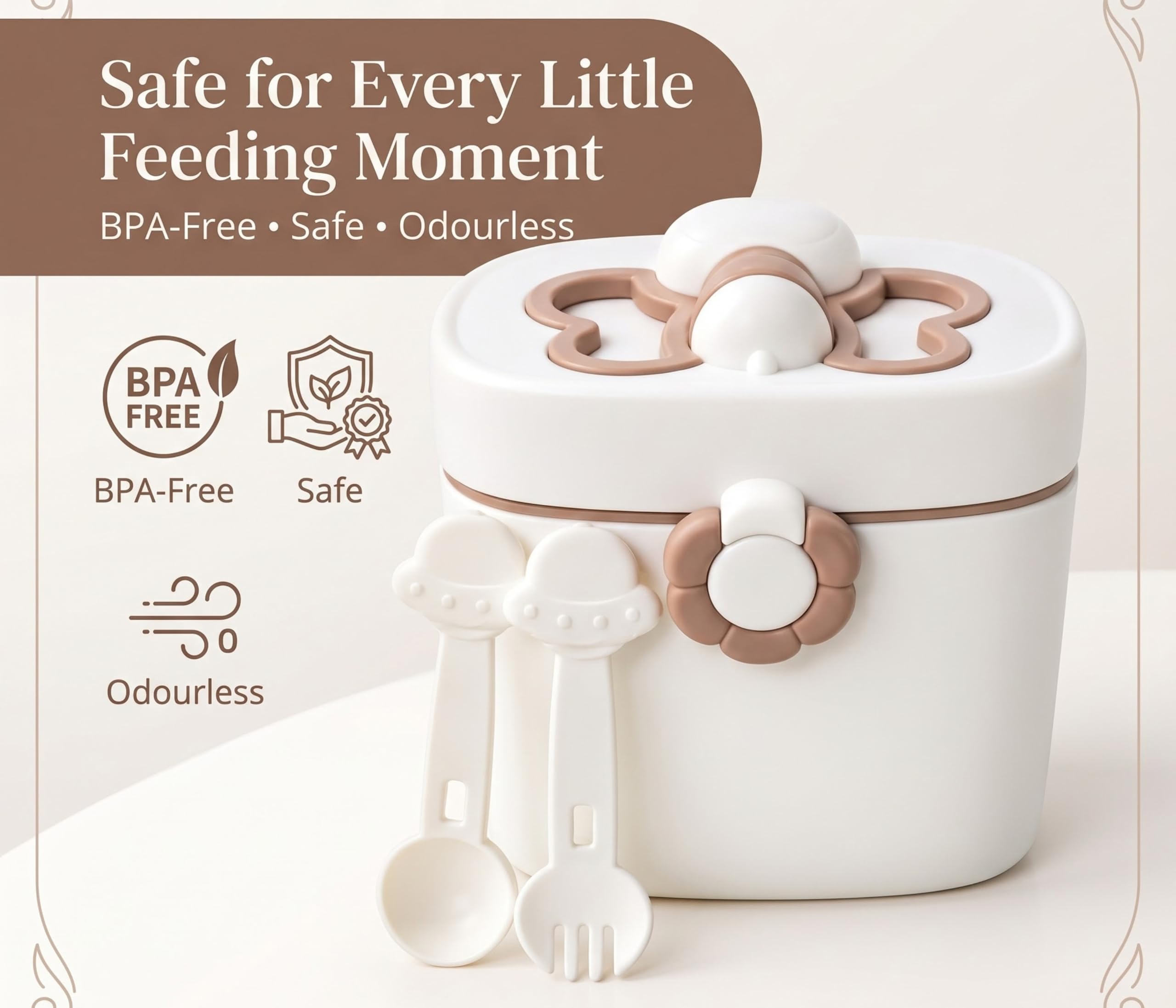 Tinsy Butterfly Food & Milk Powder Storage Container