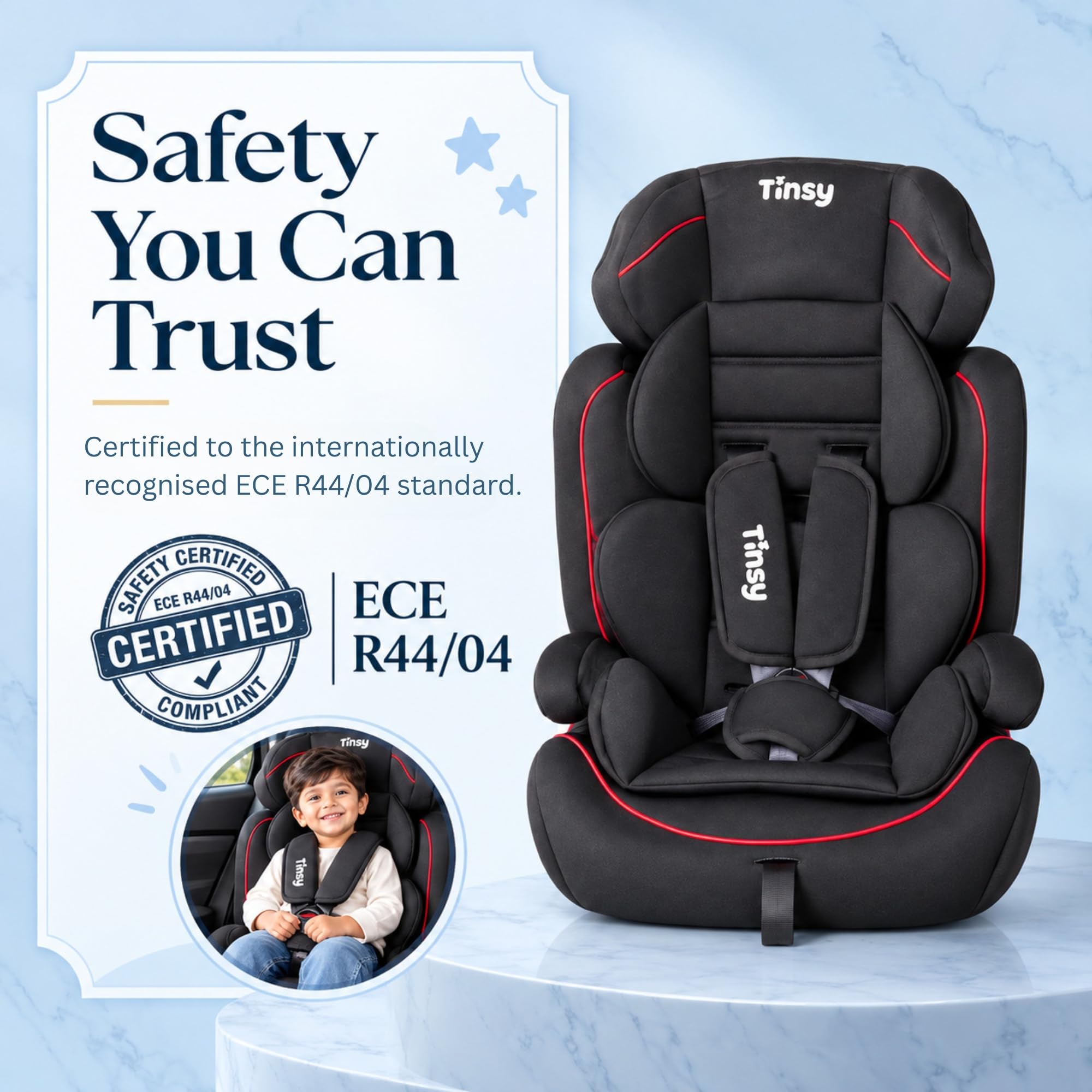 Tinsy Baby Car Seat with Side Impact Protection