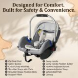 Tinsy 2-in-1 Convertible Baby Car Seat