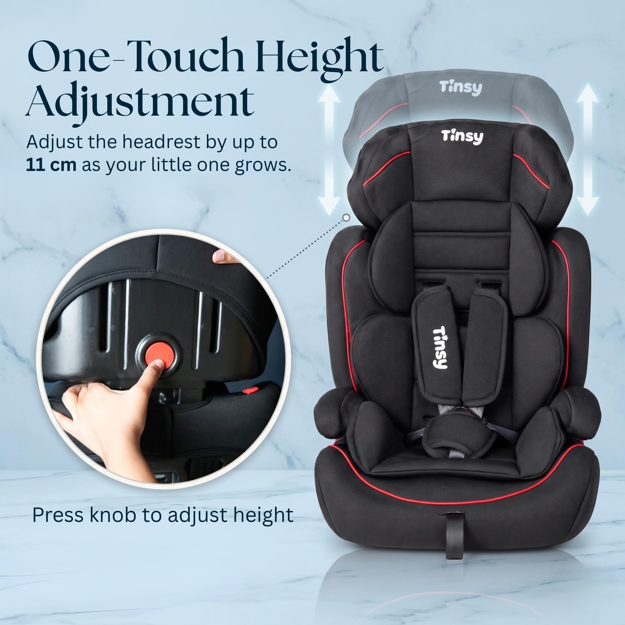 Tinsy Baby Car Seat with Side Impact Protection