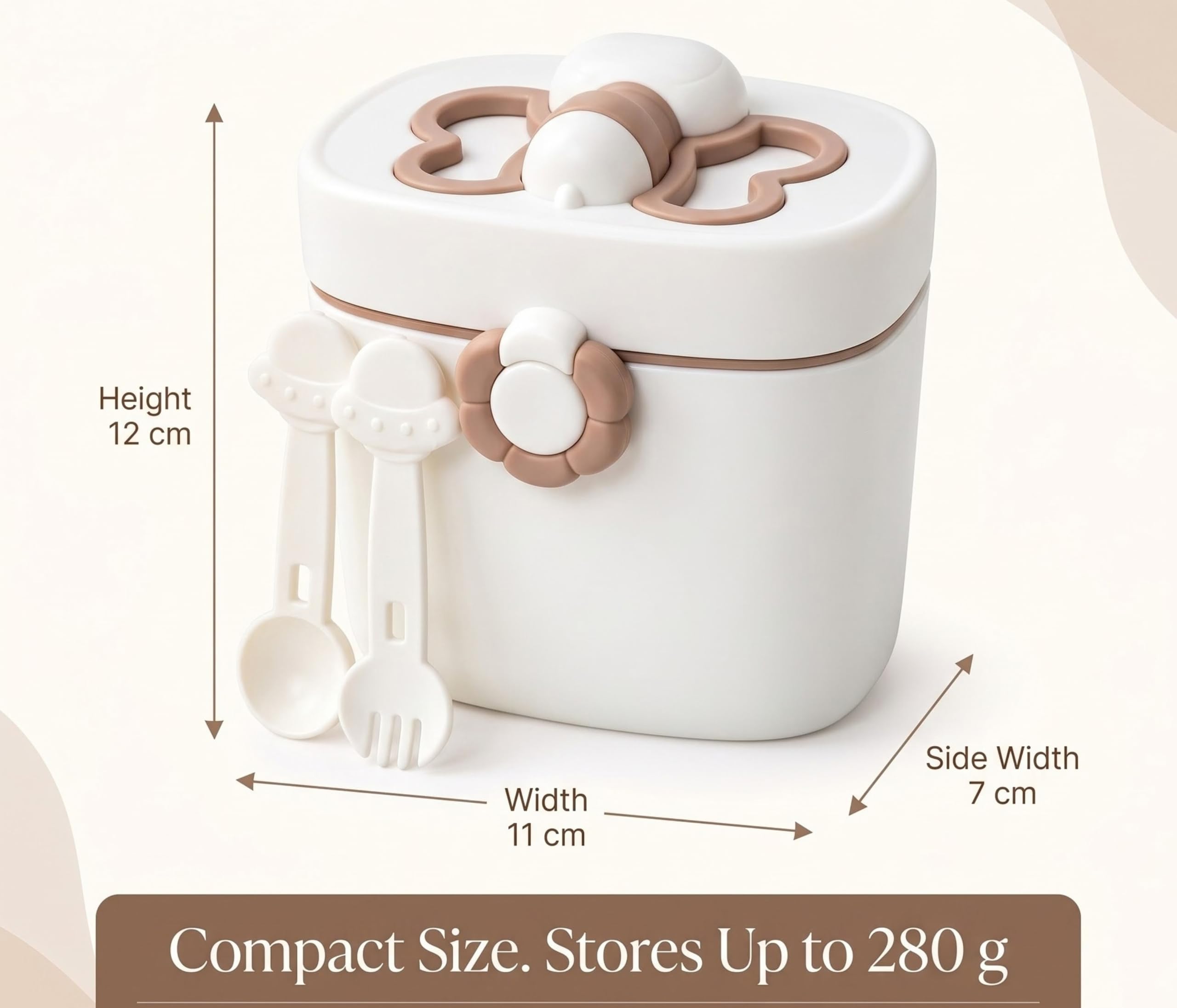 Tinsy Butterfly Food & Milk Powder Storage Container