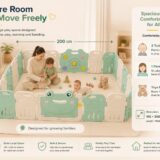 Tinsy Frog Baby Playpen, 18+2 Panels