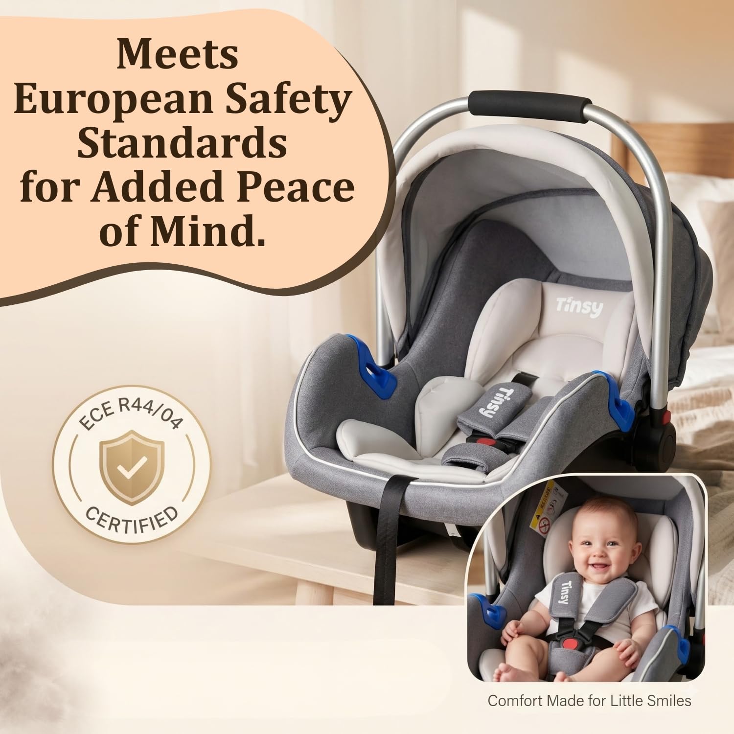 Tinsy 2-in-1 Convertible Baby Car Seat