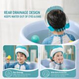 Tinsy Baby Shower Cap with Eye Protection