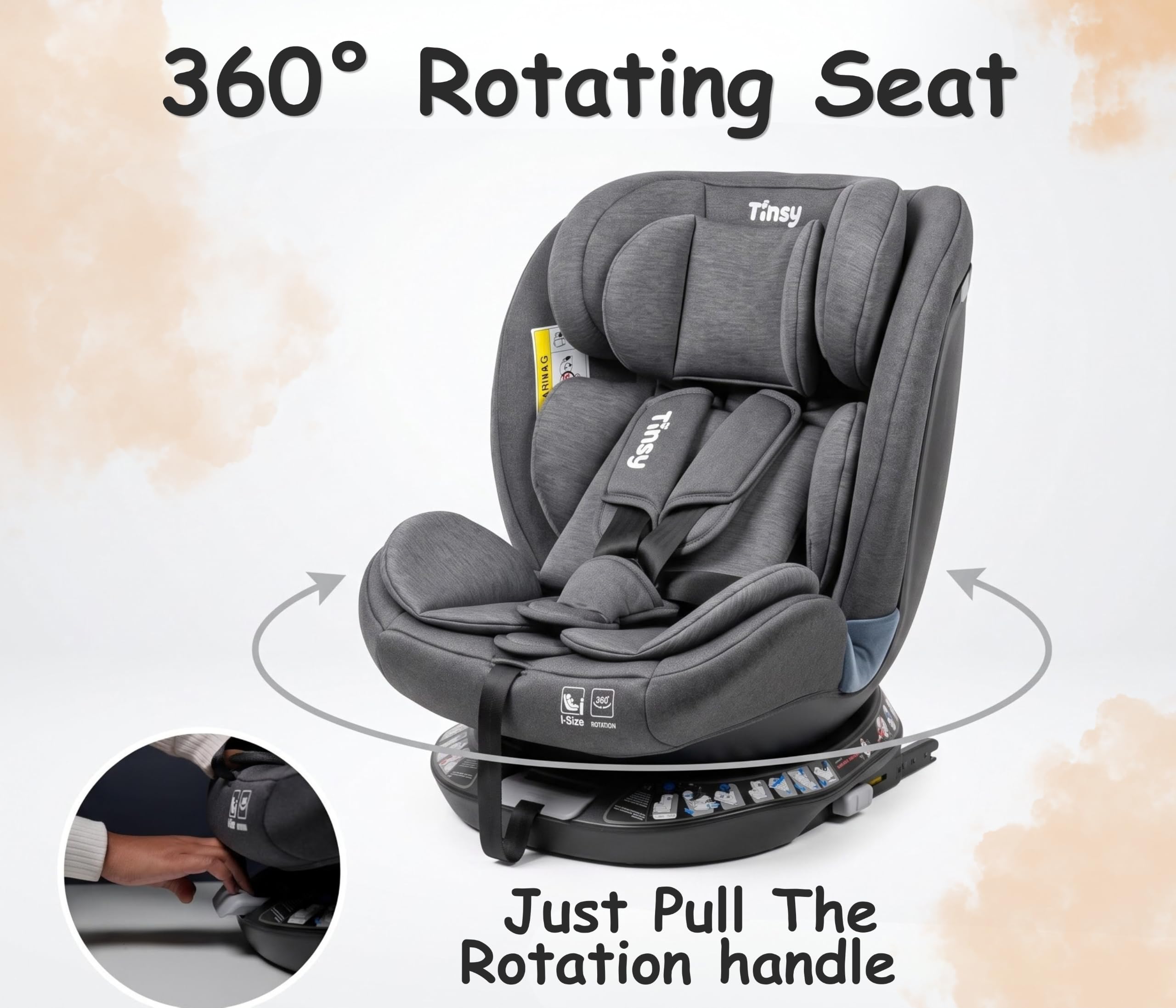 Tinsy Odyssey 360° Rotating Convertible Car Seat (ISOFIX)