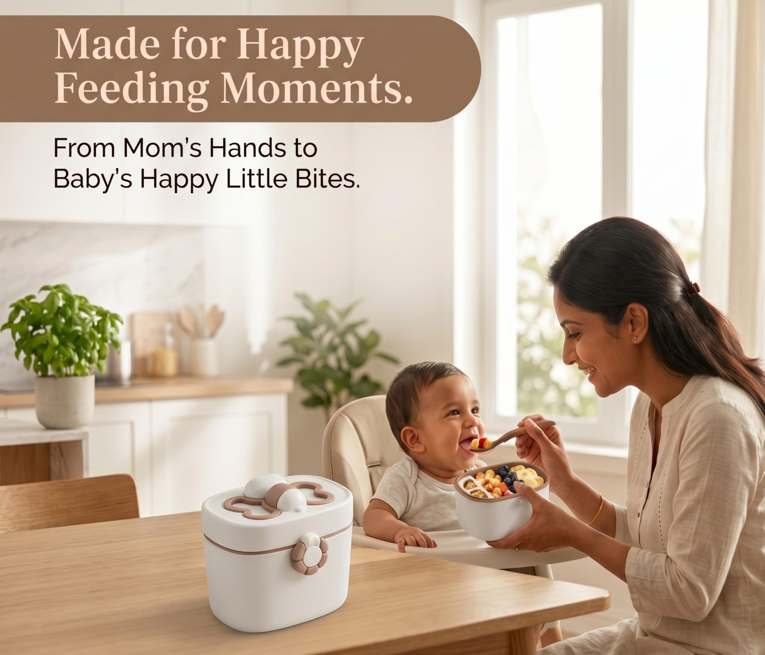 Tinsy Butterfly Food & Milk Powder Storage Container