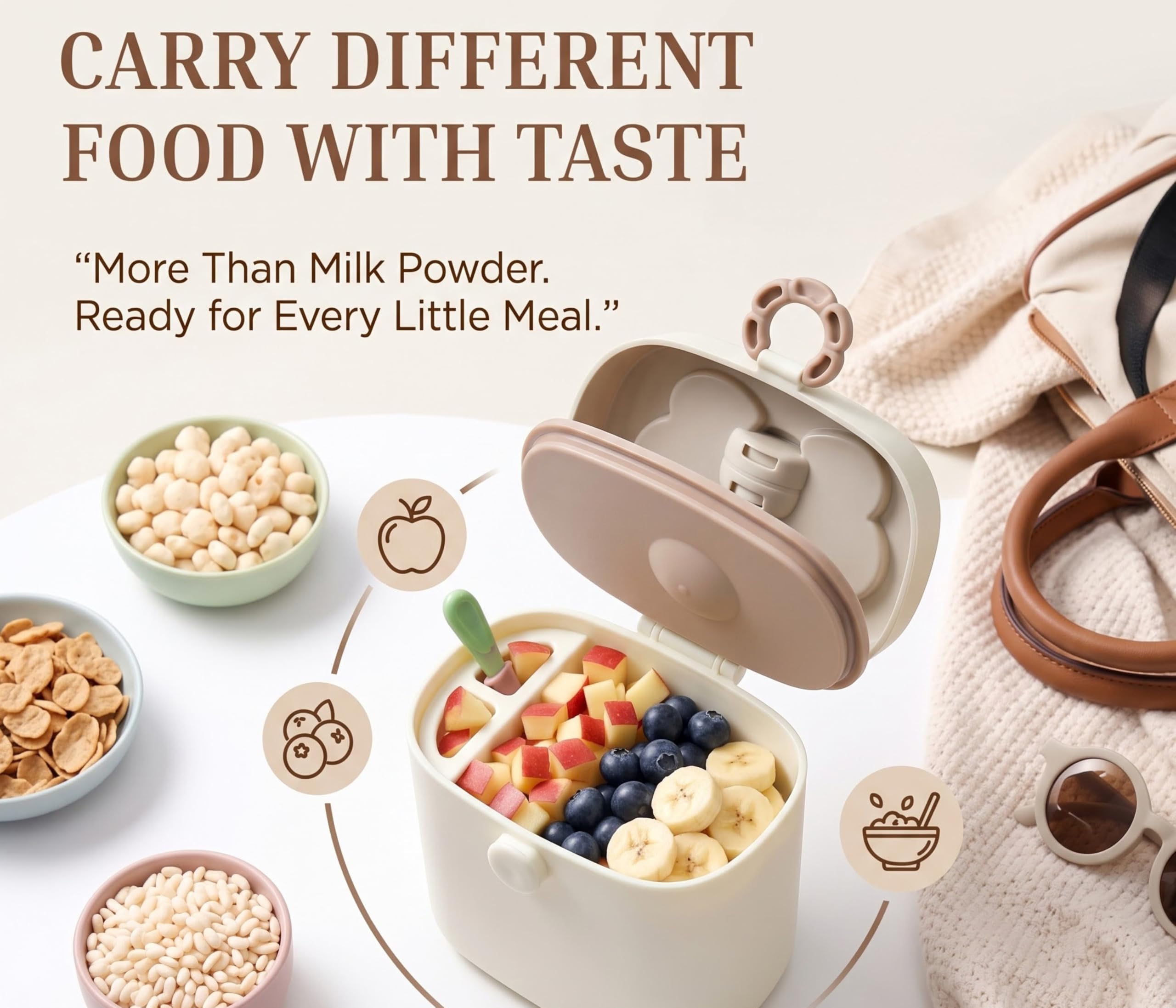 Tinsy Butterfly Food & Milk Powder Storage Container