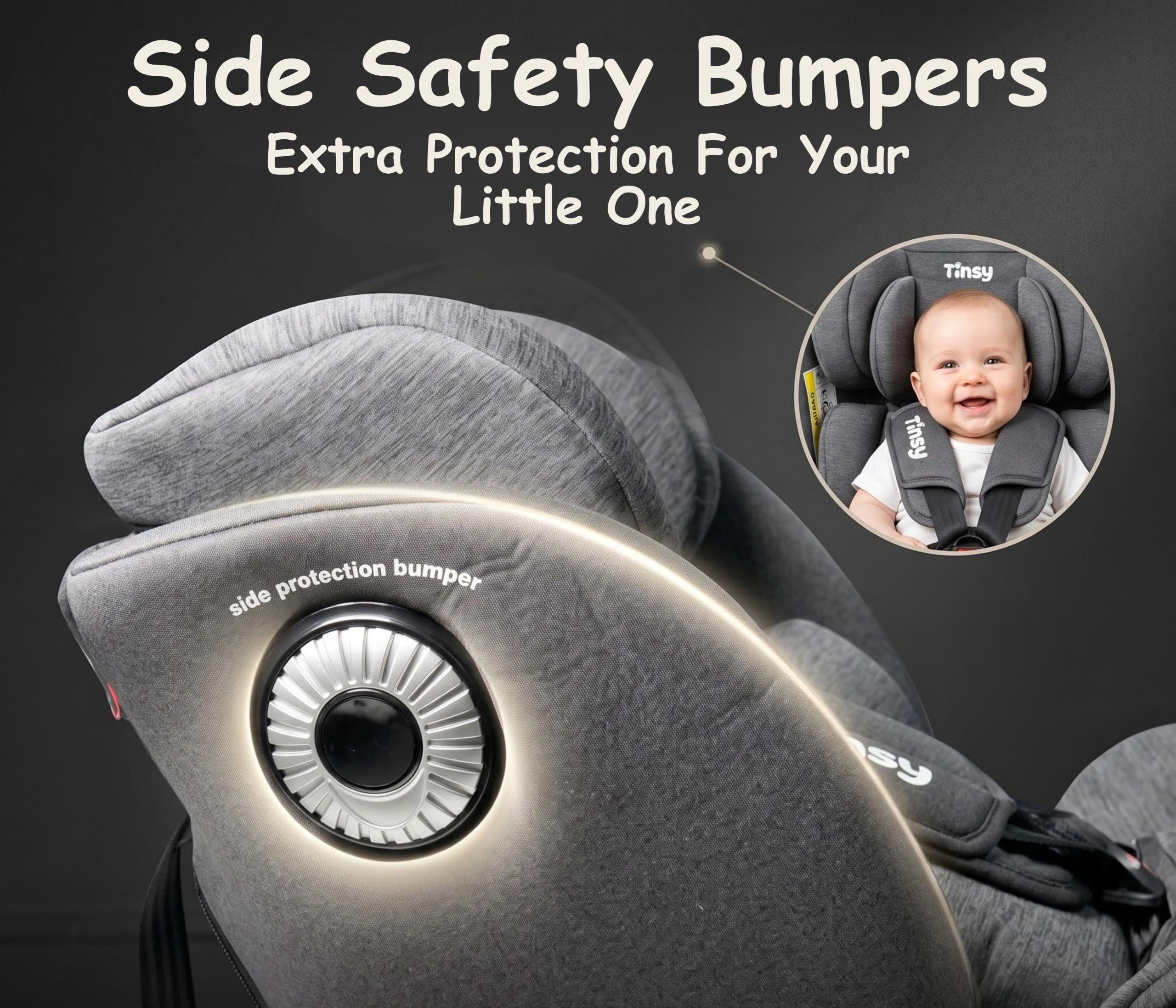 Tinsy Odyssey 360° Rotating Convertible Car Seat (ISOFIX)