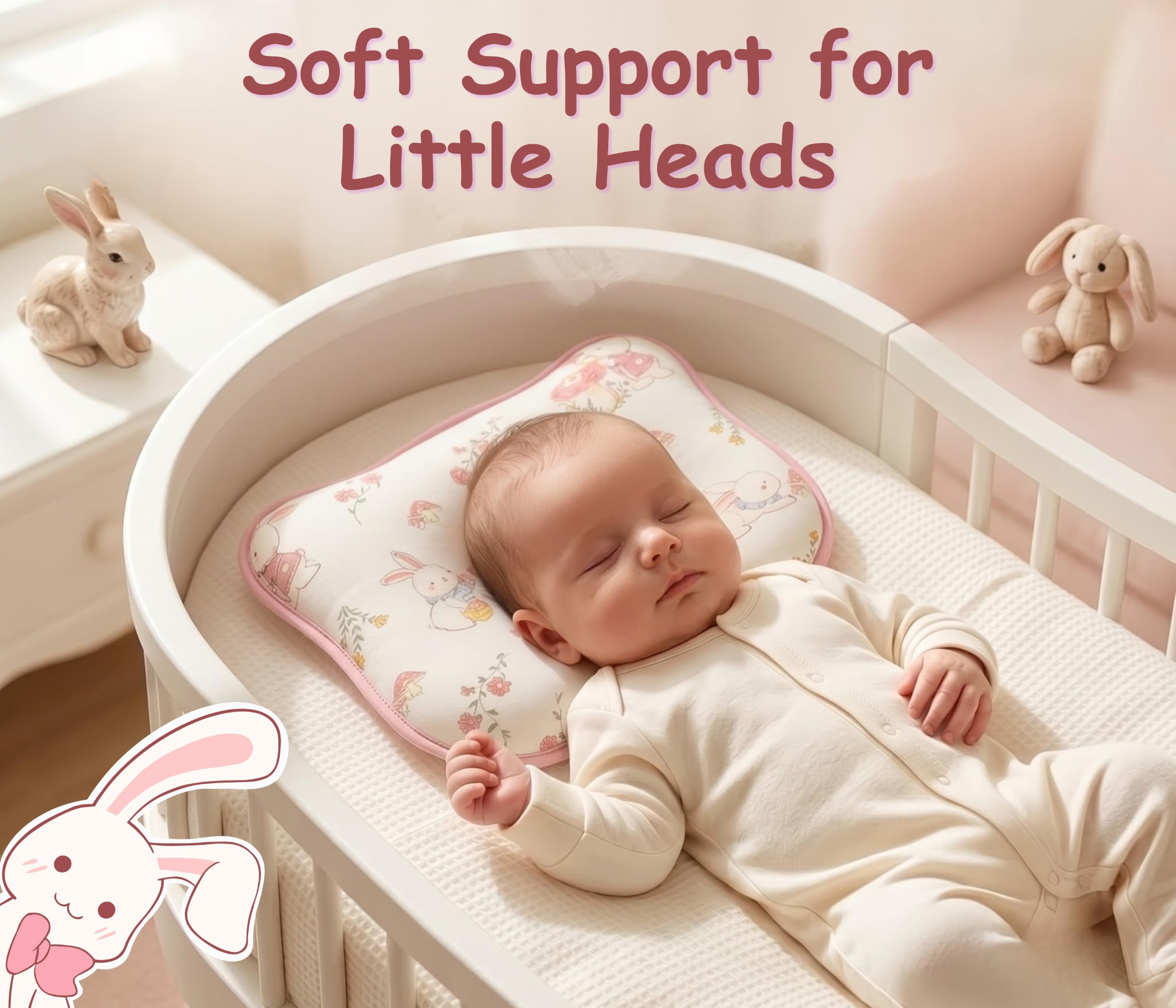 Tinsy Baby Pillow – Bunny, Astro, Panda & Jungle
