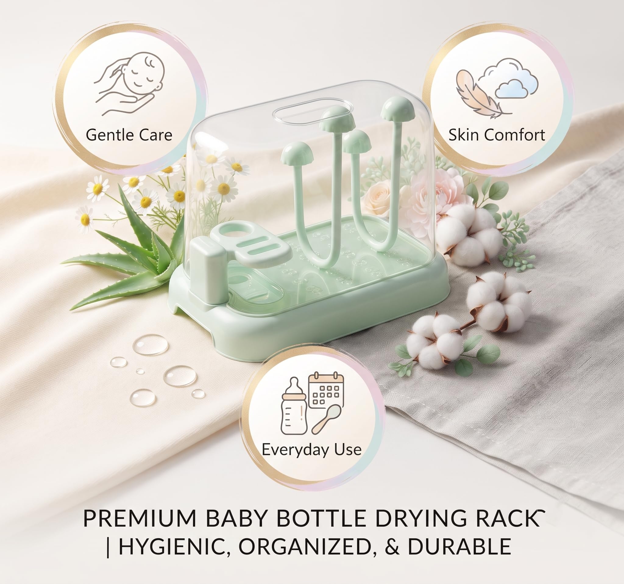 Tinsy Baby Bottle Drying Rack for Bottles & Pump Parts