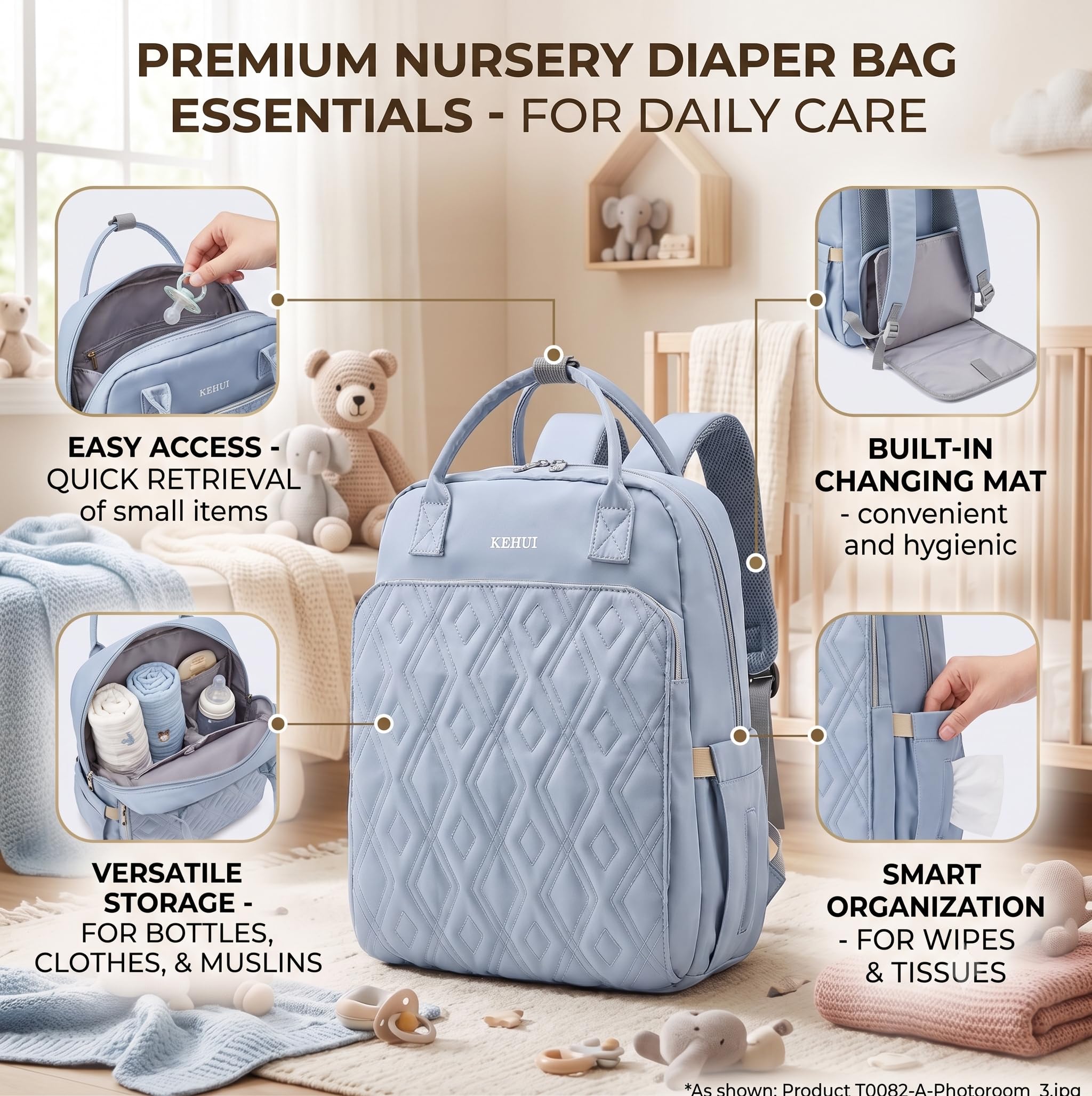 Tinsy Multi-Functional Baby Travel Organizer Backpack