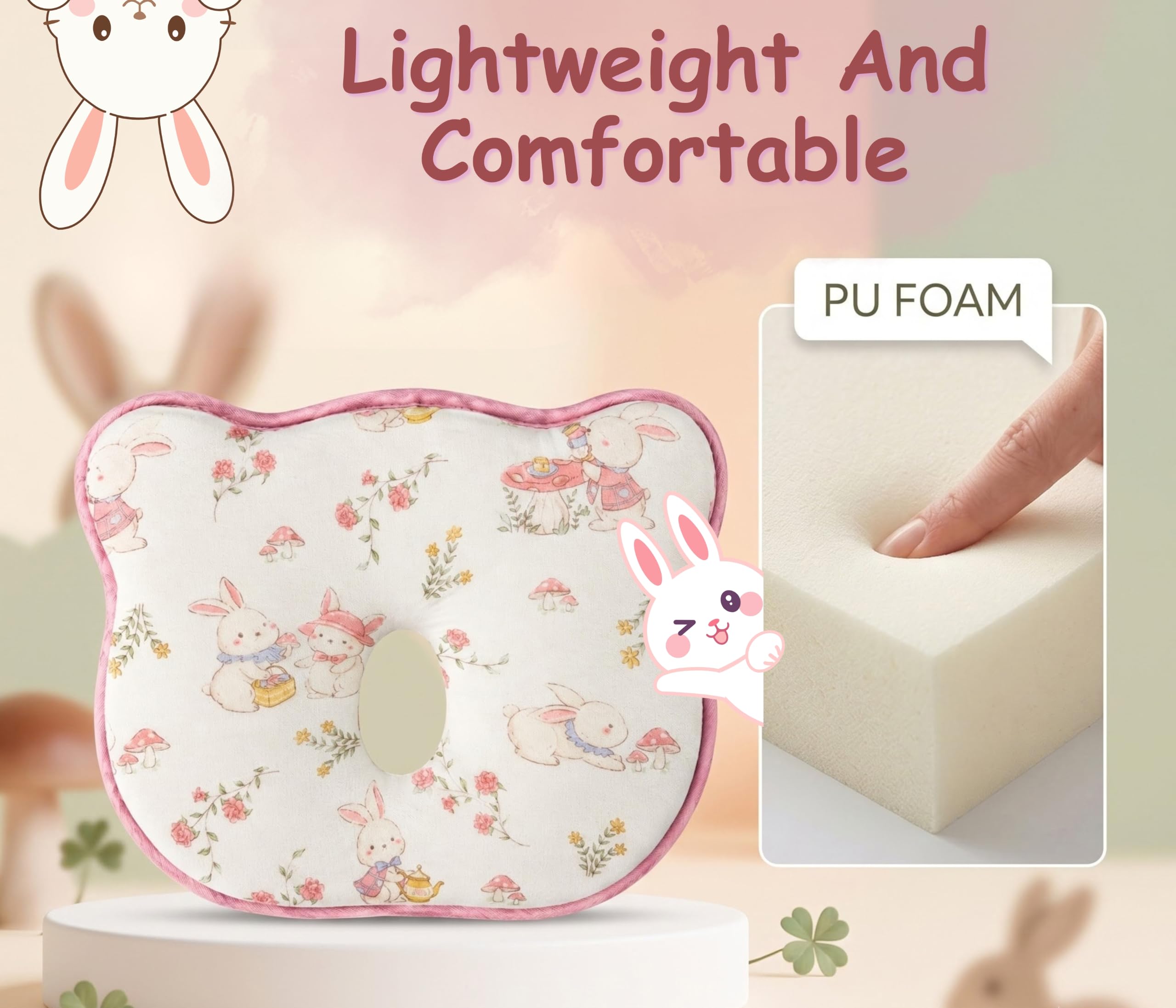 Tinsy Baby Pillow – Bunny, Astro, Panda & Jungle