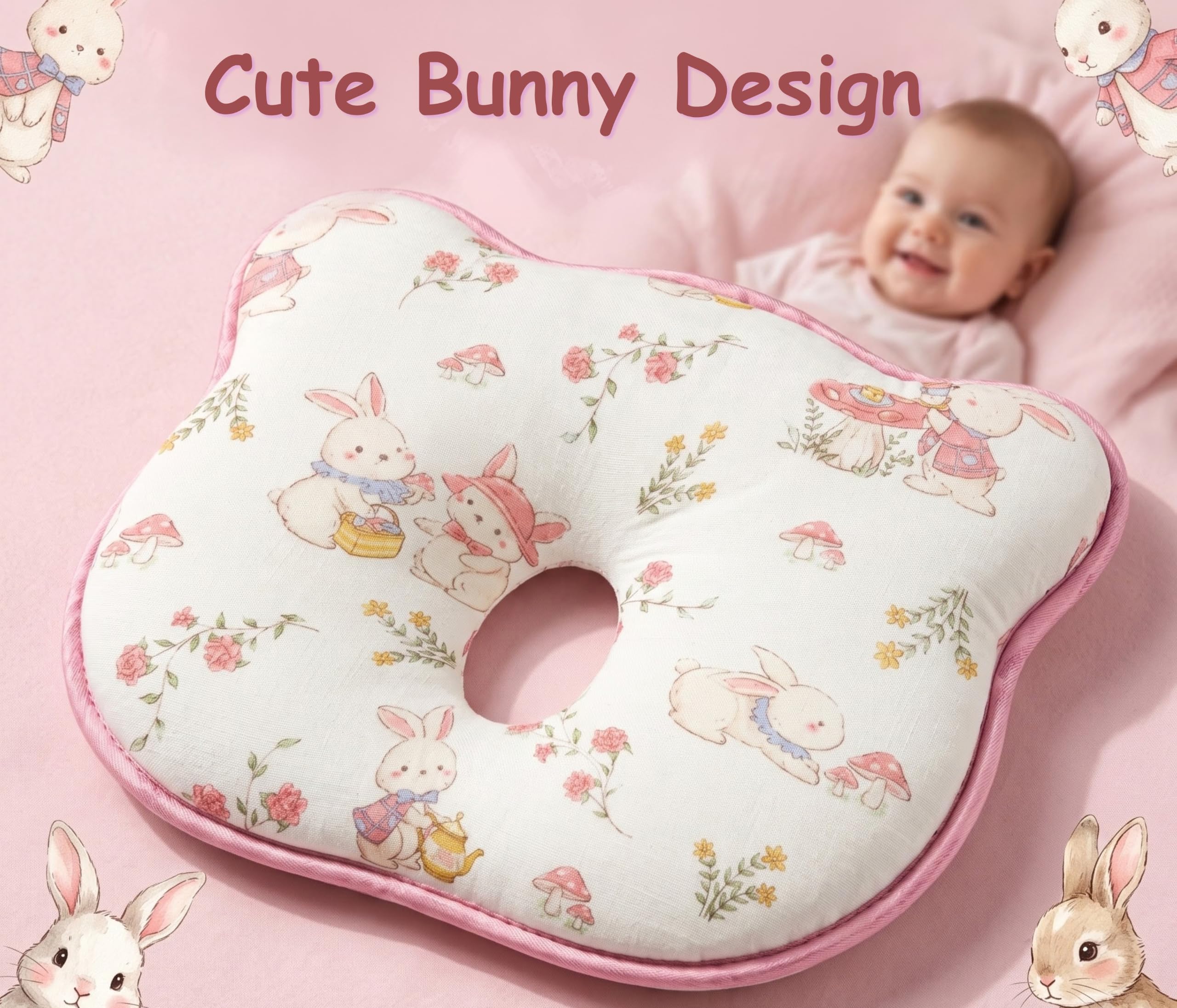 Tinsy Baby Pillow – Bunny, Astro, Panda & Jungle
