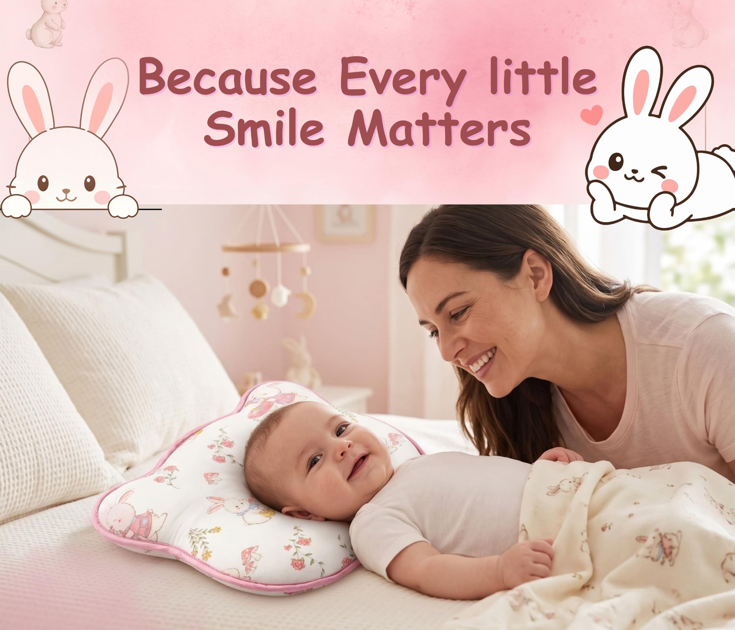 Tinsy Baby Pillow – Bunny, Astro, Panda & Jungle