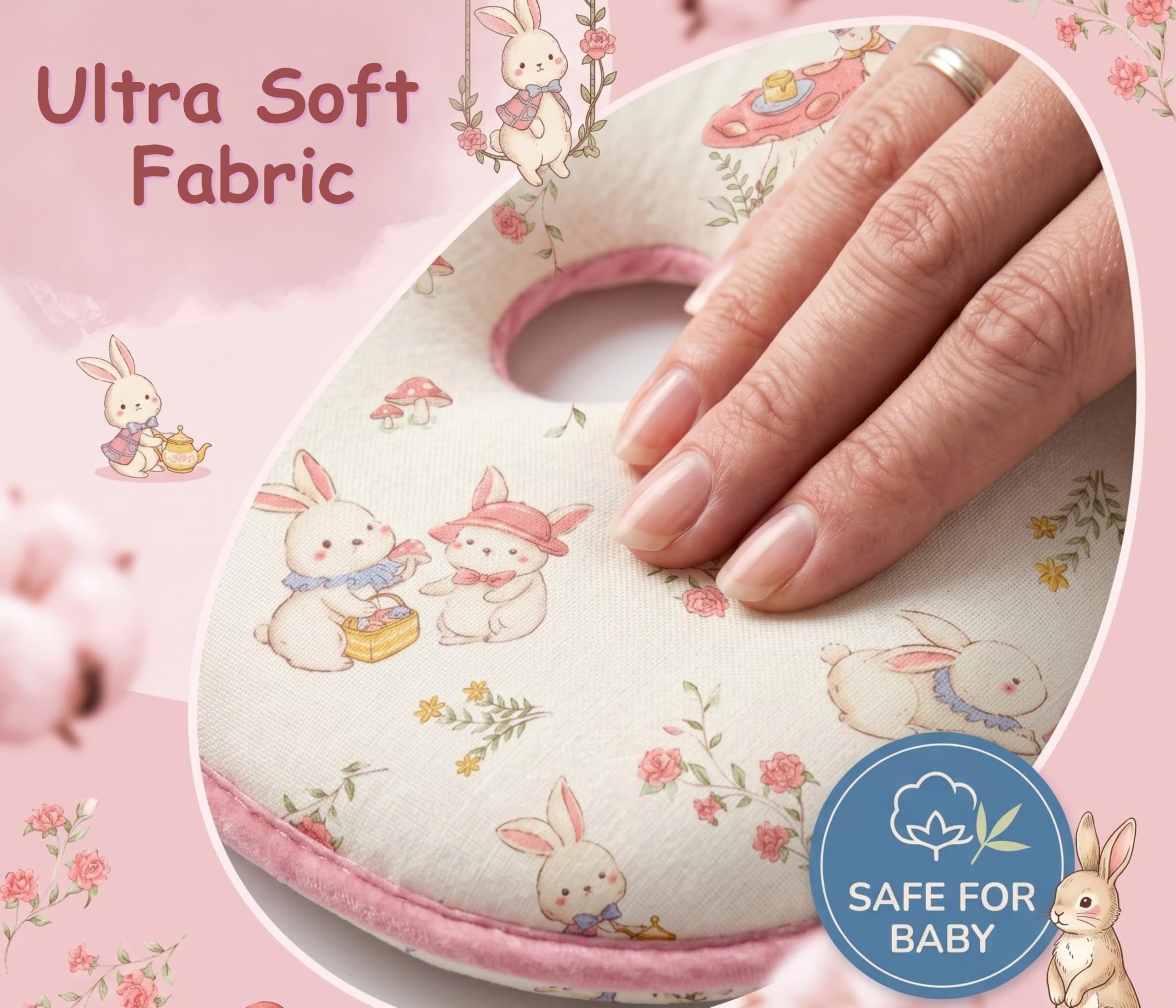 Tinsy Baby Pillow – Bunny, Astro, Panda & Jungle